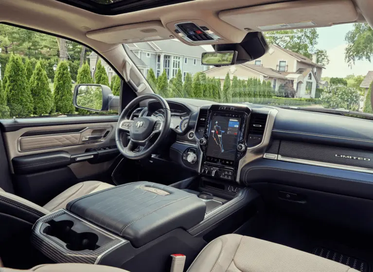 the ram 2022 1500 luxurious interior