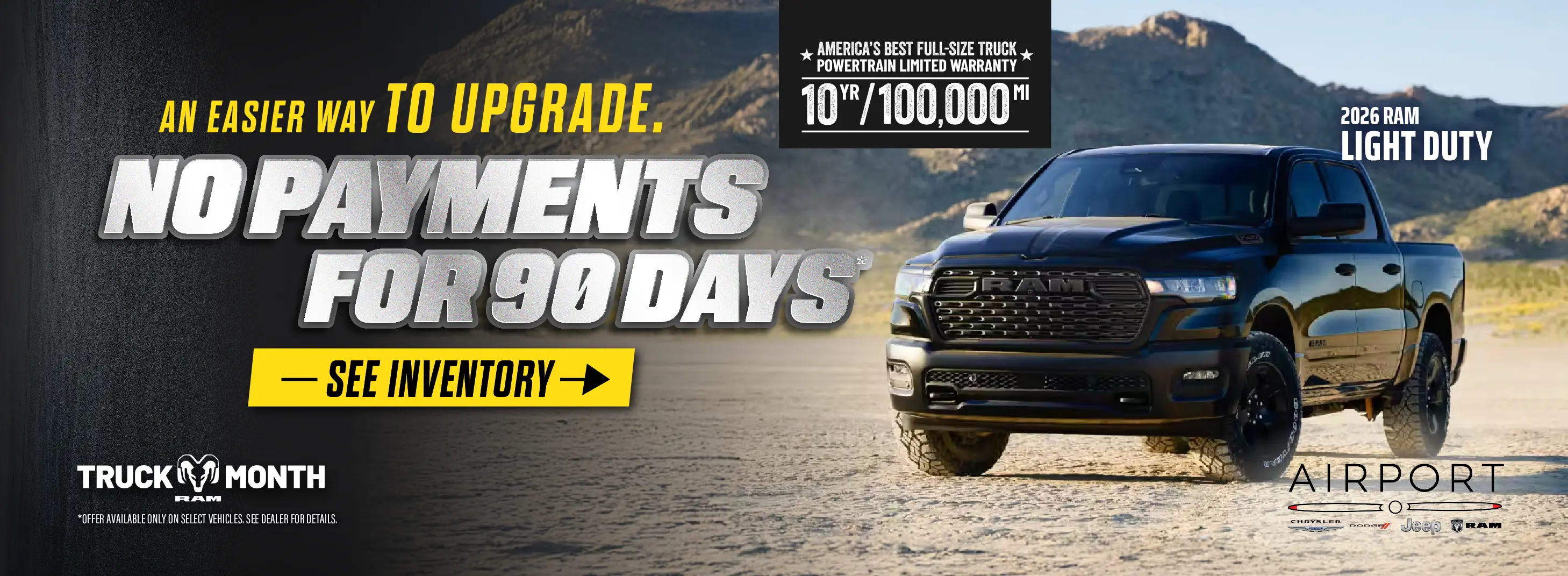 2026 Light Duty RAM Up to $15,000 Off OR 0% Financing for 60 Months