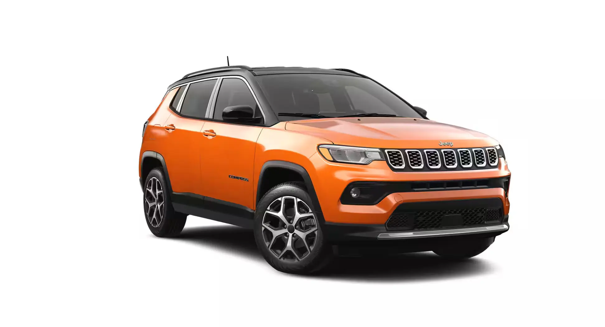 orange jeep compass