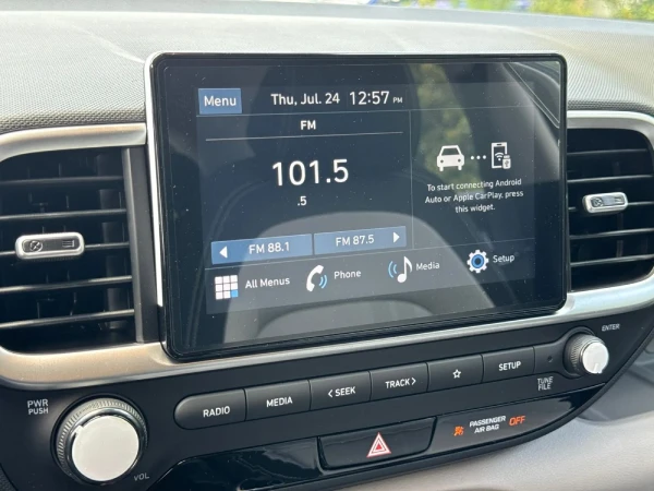2025 Hyundai Venue Display panel