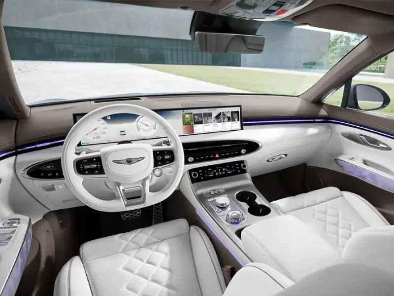 Dashboard of the new Genesis Electrified GV70