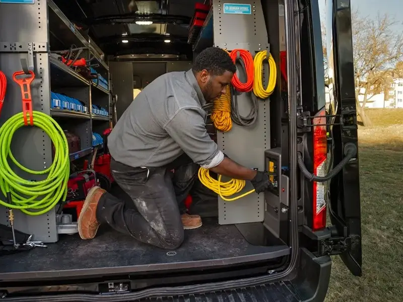 Ford E-Transit power outlet