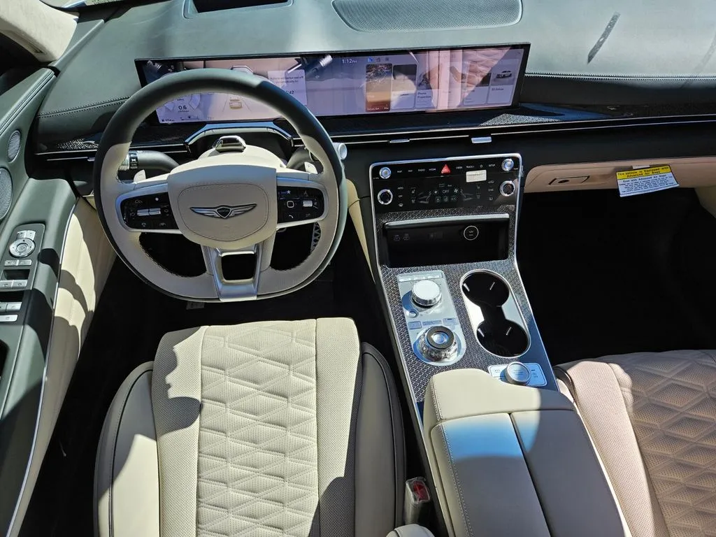 Dashboard of the new Genesis GV80 Coupe
