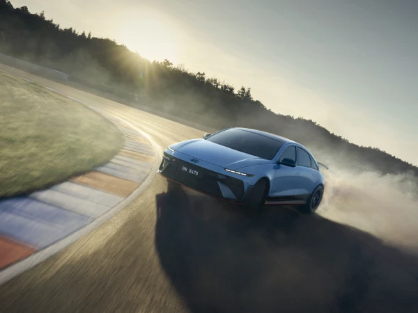 2025 Hyundai IONIQ 6 N on track