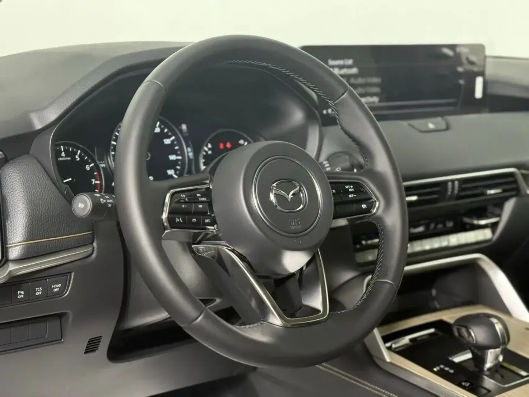 CX-90 dashboard and wheel