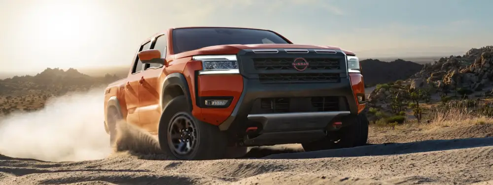 2026 Nissan Frontier in a desert