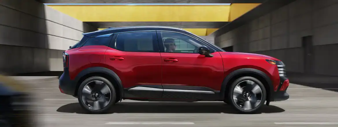 2026 Nissan Kicks parked along a city street