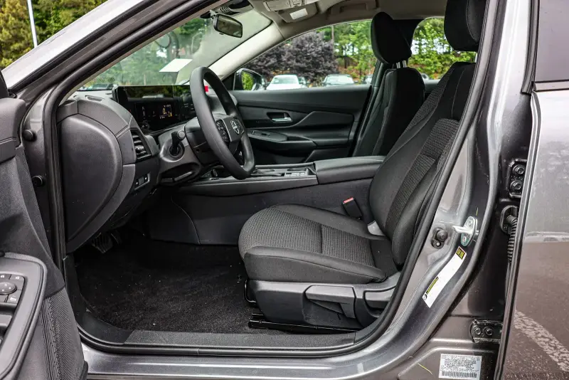 Front seats of a 2026 Nissan Sentra at ALM Nissan Newnan