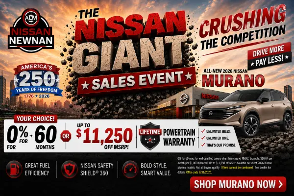 2026 Nissan Murano / Finance for 0% up to 609 months or $11,250 off MSRP