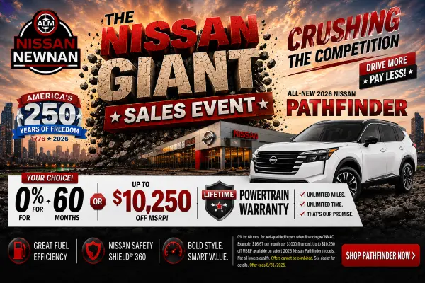 2026 Nissan Pathfinder / 0% for 60 months or up to $10,250 off MSRP