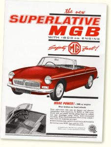 Early ad for MGB