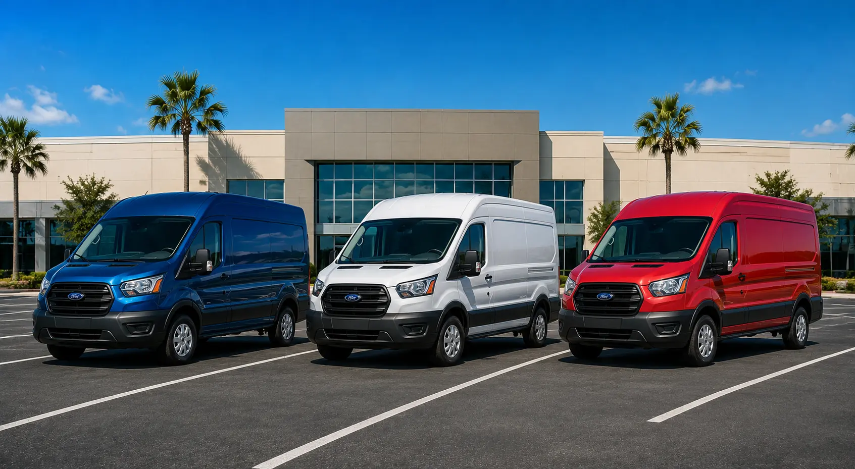 Compare Ford Transit-150, Transit-250, and Transit-350 in Jacksonville