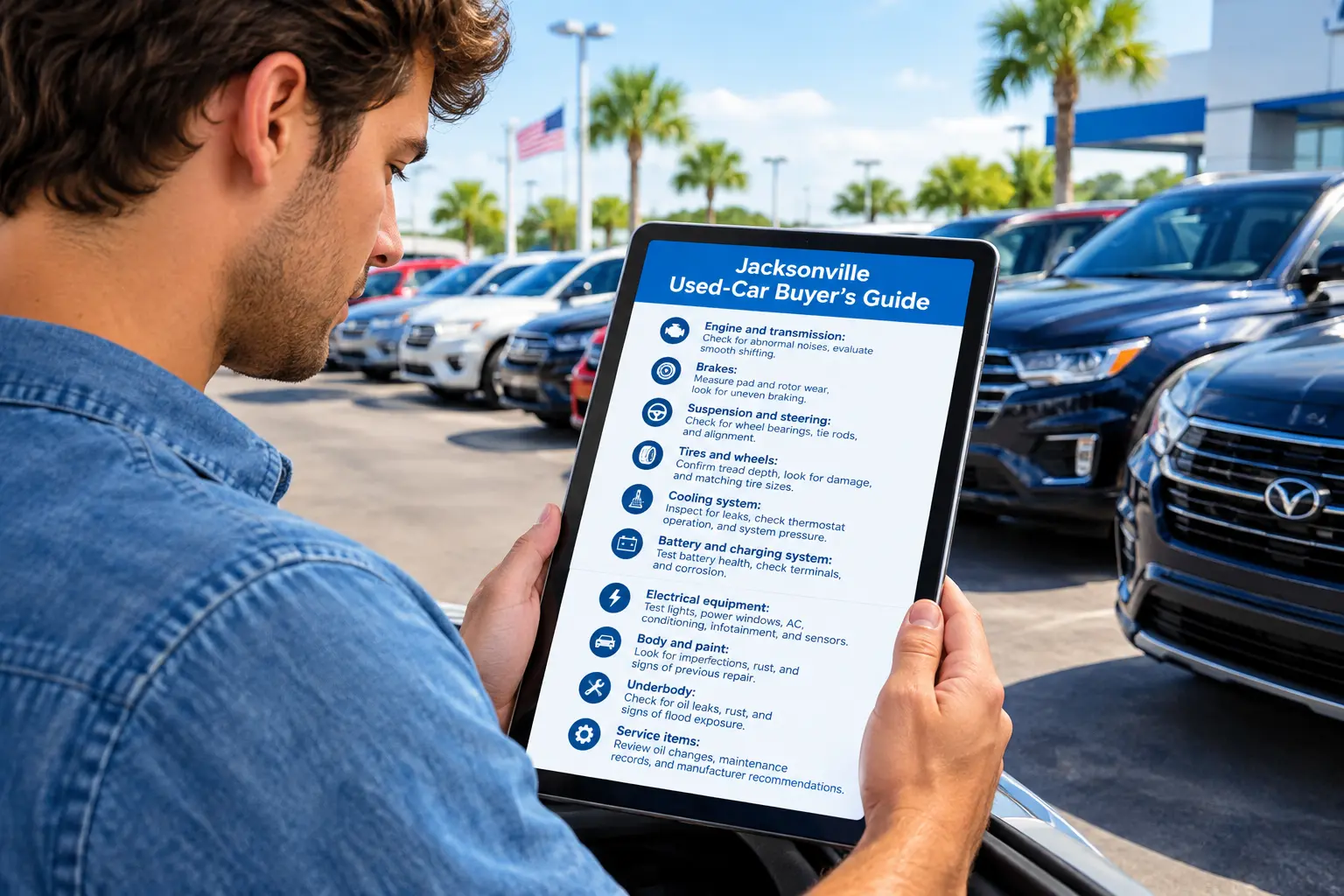 Jacksonville used-car buyer’s guide: what should a complete inspection include?