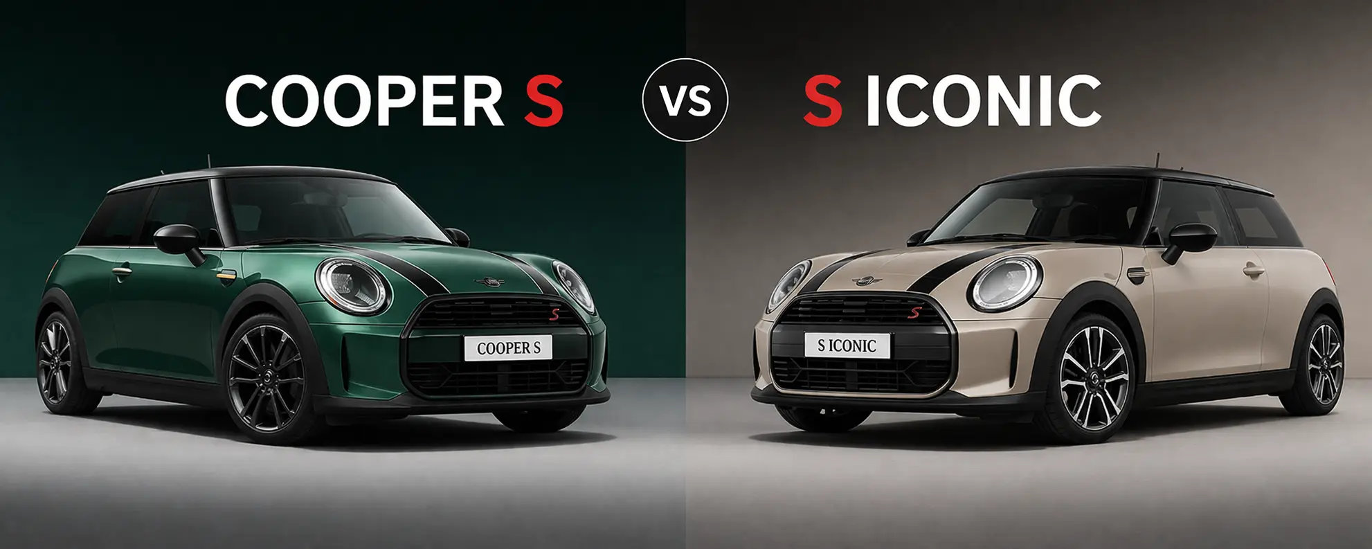 The Cooper S and S Iconic comparison