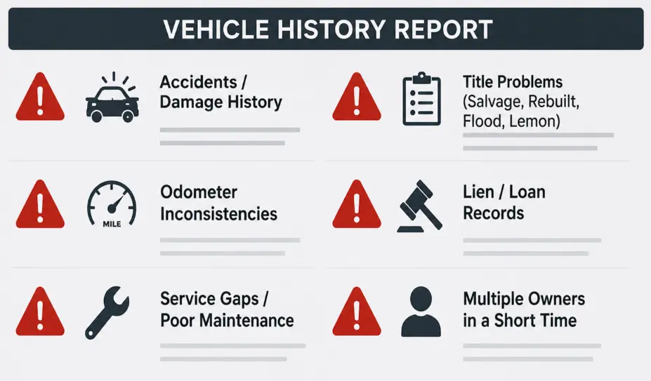Red flags to watch for in a vehicle history report | Autoland Jax, FL