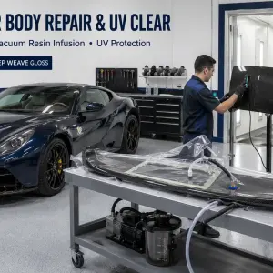Carbon Fiber Component Restoration: Composite Material Fixing and UV Structural Coating