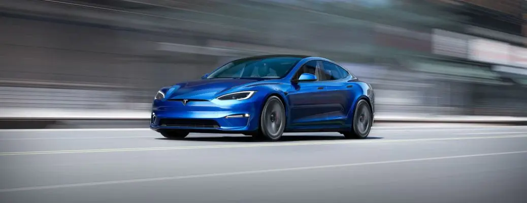 The exterior of the Tesla Model S sedan.