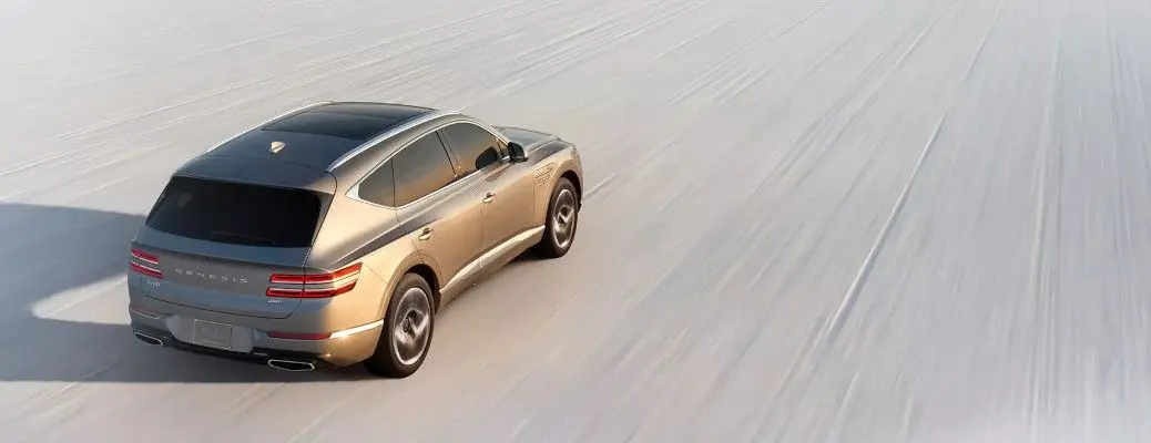 The exterior of the Genesis GV80.