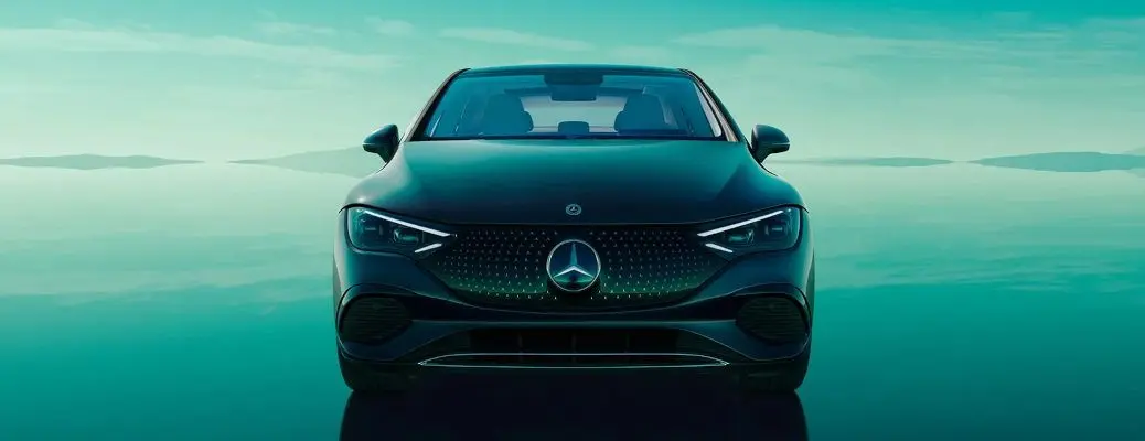 A Mercedes from the front.