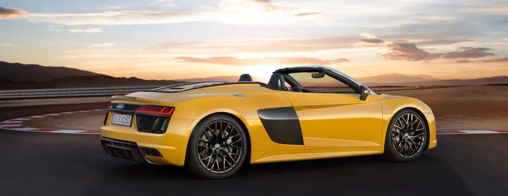 A side view of the Audi R8 Spyder