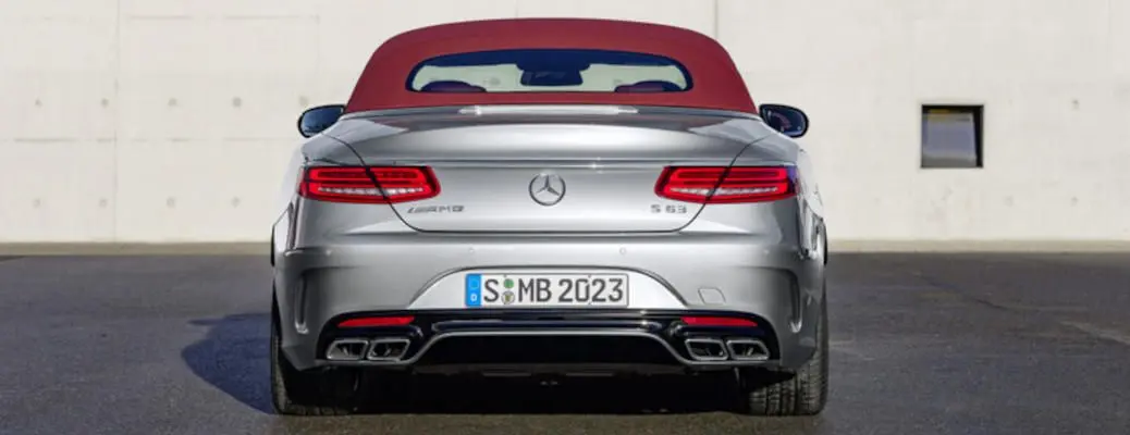 A rear exterior view of the 2017 Mercedes AMG S63 Edition 30.
