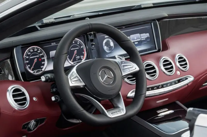 The cockpit of the 2017 Mercedes AMG S63 Edition 30.