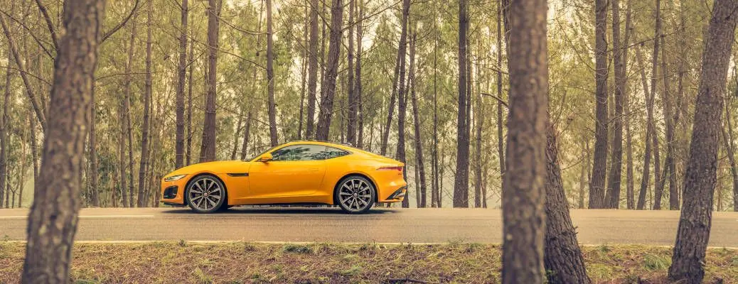 The exterior of the Jaguar F Type.