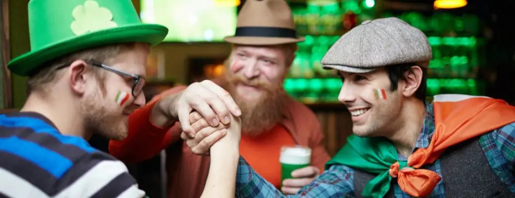 People celebrating St. Patrick's Day near Dallas TX.