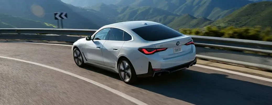 An external shot of the BMW i4.