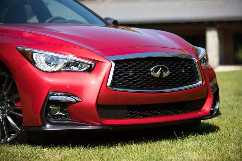 The front grille of the Infiniti Q50