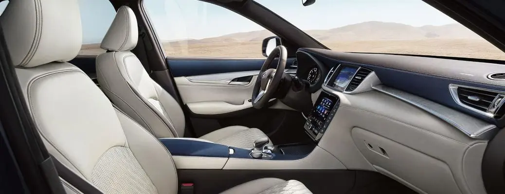 The interior of the 2019 Infiniti QX50.