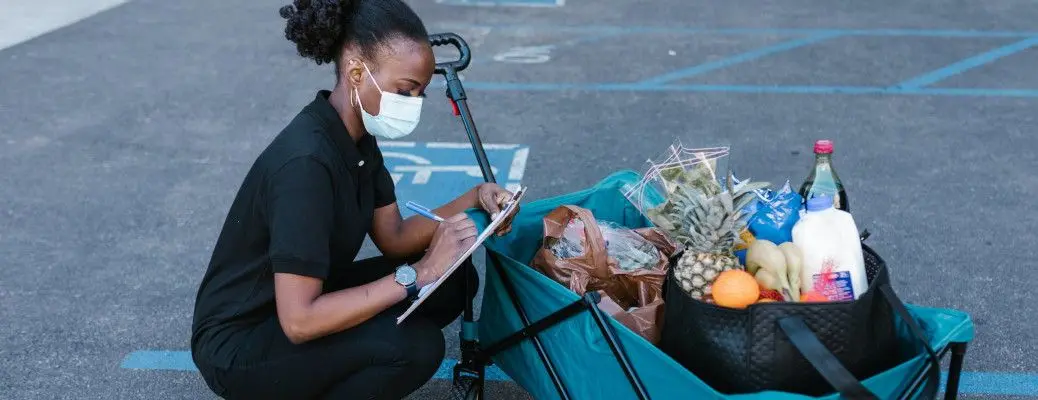 Grocery delivery person.