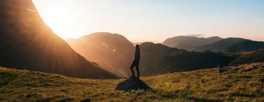 A man hiking near the DFW area.