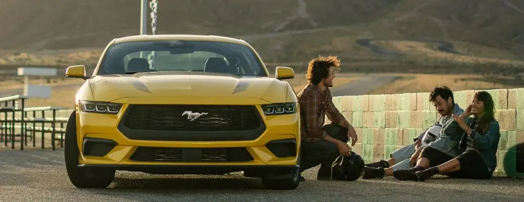 An exterior view of the 2023 Ford Mustang.