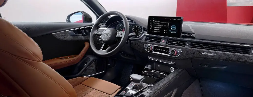 The cockpit of the 2020 Audi A4.