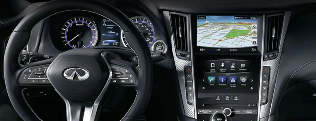 The Infiniti Intouch navigation screen.