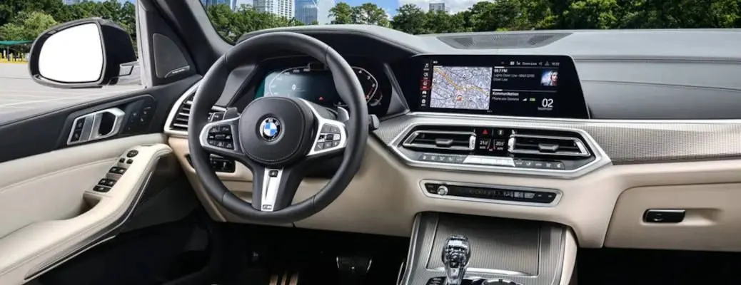 The cockpit of the BMW X5