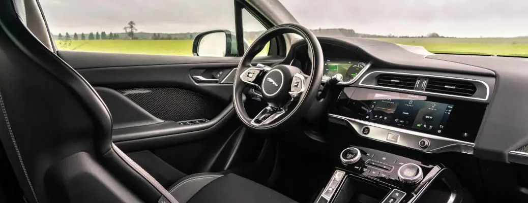 The cockpit of the Jaguart I-Pace