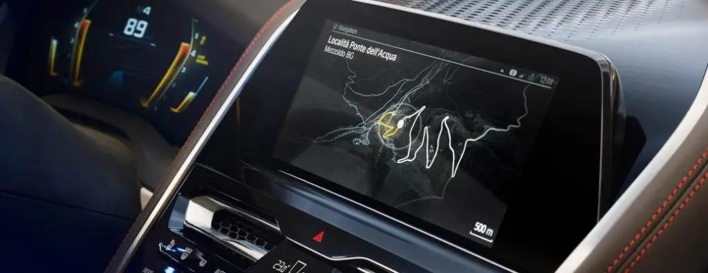 The infotainment system in the BMW 8 Series concept.
