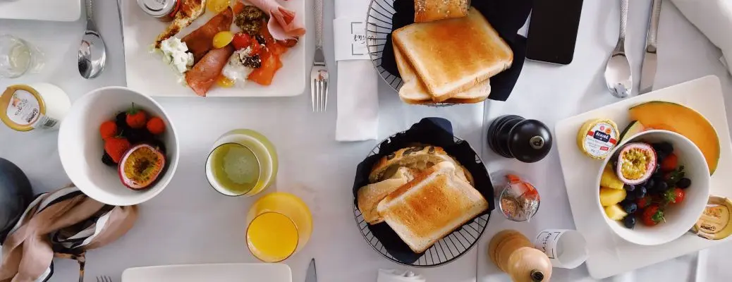 A spread of food for Sunday brunch near Dallas.