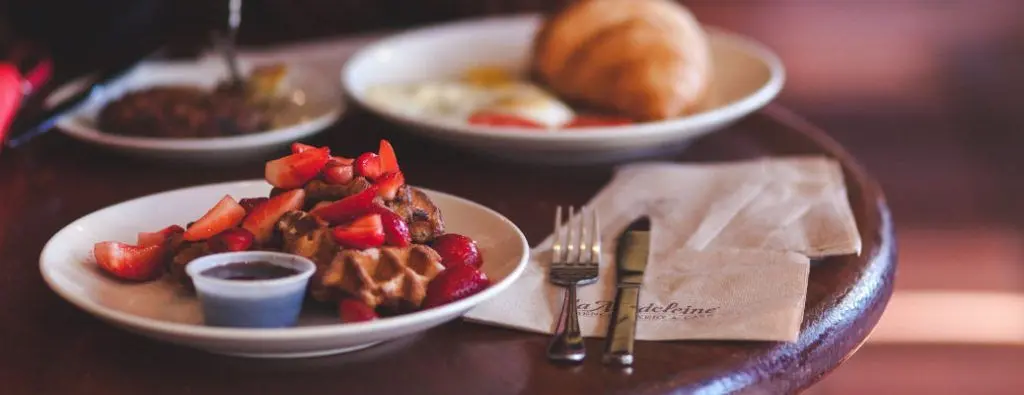 A father's day brunch spread.