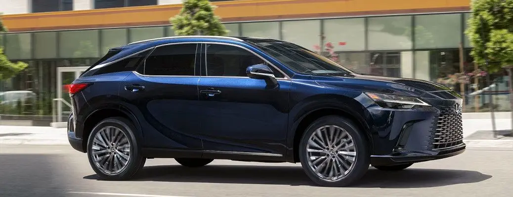 The exterior of the Lexus RX.