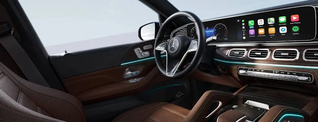 The cockpit in the Mercedes Benz GLE.