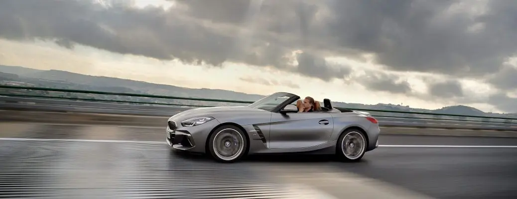 A side exterior shot of the 2019 BMW Z4 convertible.