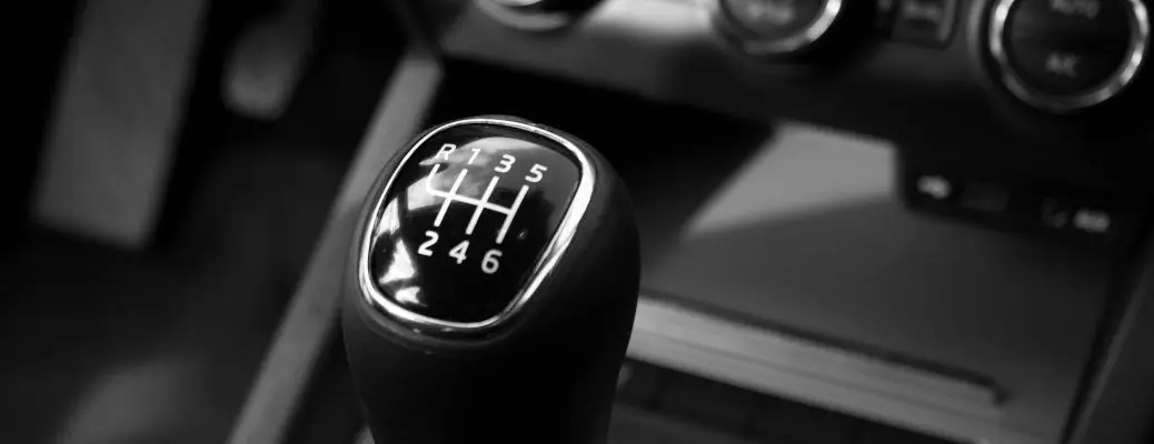 A manual gear shifter.