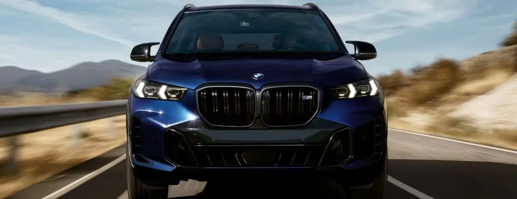 The BMW X5 M series from the front.