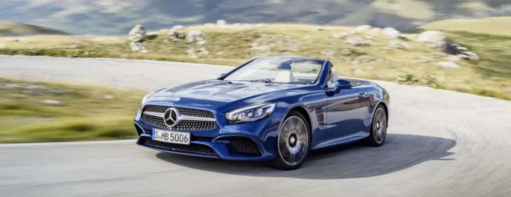 Front quarter view of the 2017 Mercedes SL.