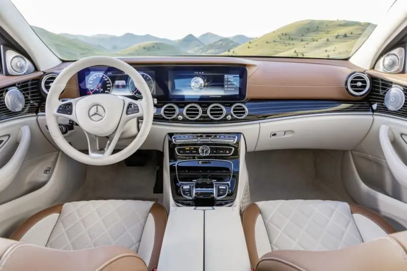2017 Mercedes-Benz E-class cockpit.