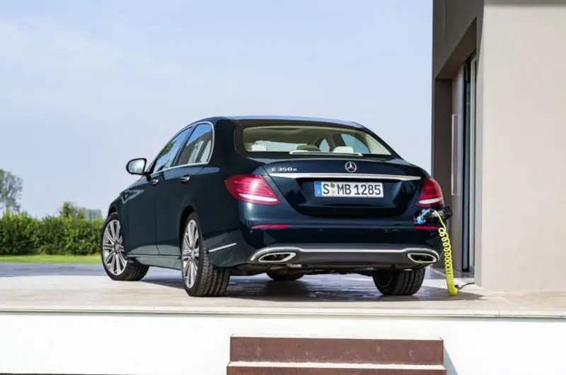 2017 Mercedes E Class rear exterior.