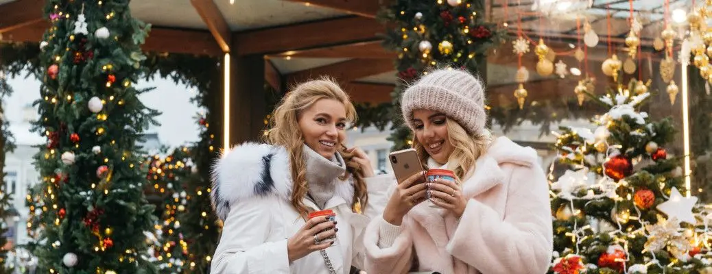 People enjoying a Christmas activity near Dallas.